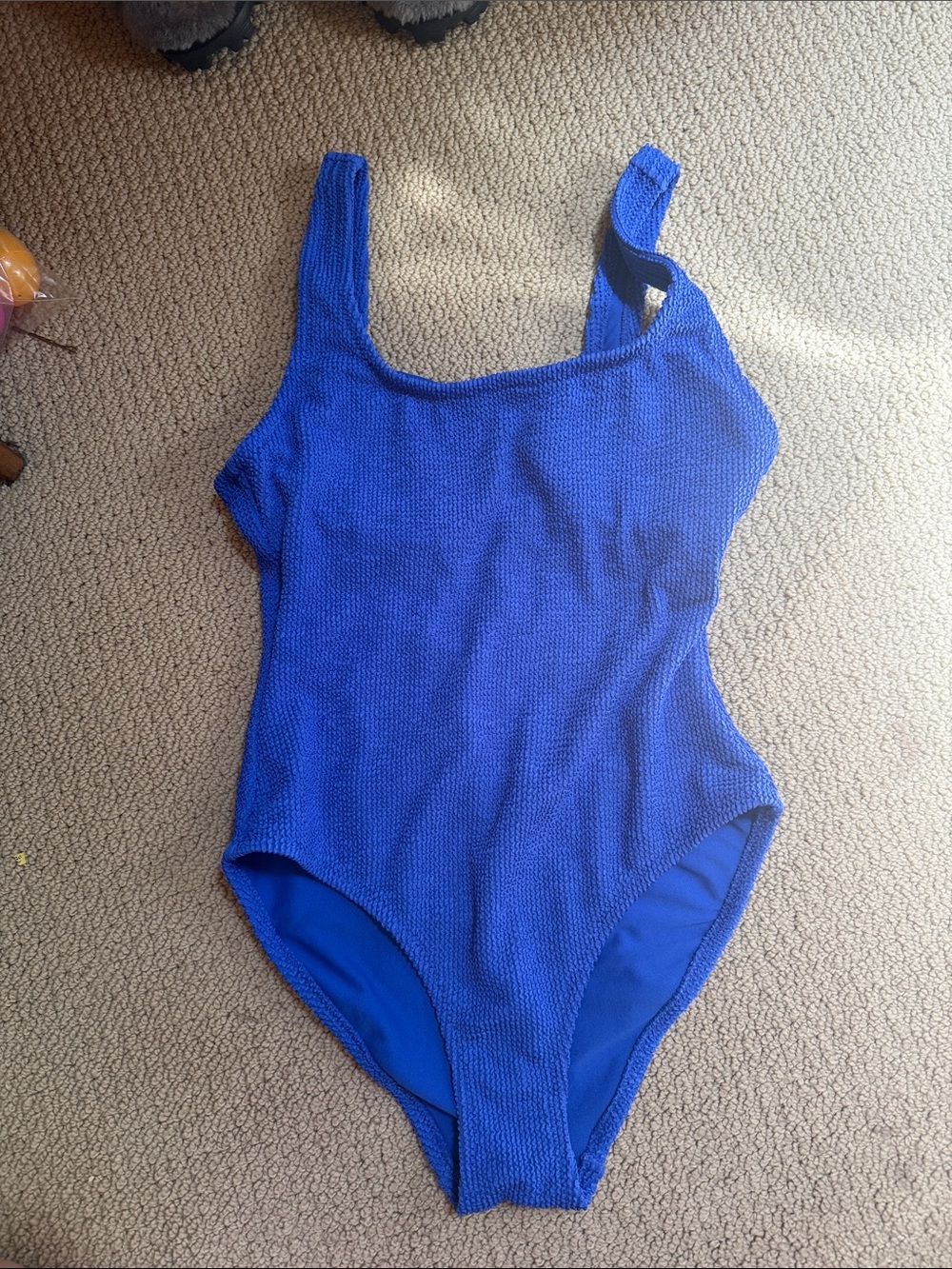 Shade & Shore Cobalt Blue Scoop One-Piece Swimsuit